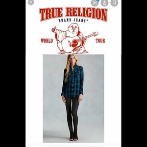 True religion Plaid tunic💕